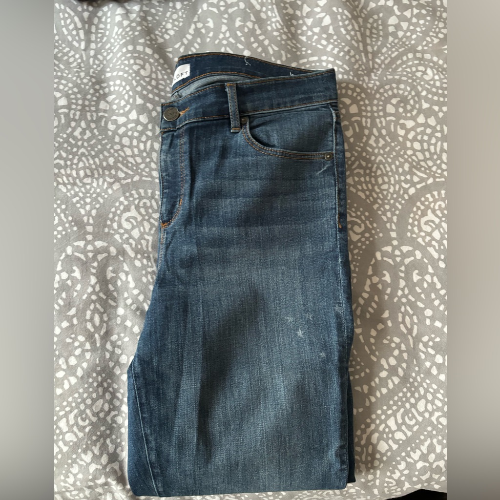 Euc Cropped Skinnies From Loft